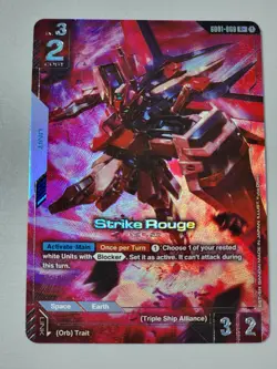 Strike Rouge - GD01-069 R+ Gundam TCG Card GD01 Newtype Rising [Alt Art] - Image 1