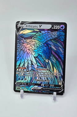 Custom HOLO STAINED GLASS Articuno Card Holo Articuno READ DESCRIPTION BELOW - Image 1