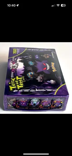 2025 BOX POKEMON HALLOWEEN TRICK OR TRADE PRISMA Cards Peru Gengar - Image 3