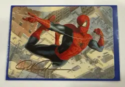 Spider-Man - Gold Stamped Signature - Art Series 53/54 - Art Card MTG Free Ship - Image 1