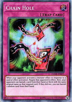 Chain Hole DANE-EN077 Yu-Gi-Oh! Card Light Play Unlimited - Image 1