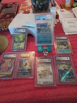 Graded Pokemon Card LOT PSA and CGC (7) SLABS PRISTINE 10 GEM MINT VAPEREON - Image 1