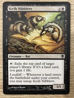 Scrib Nibblers MTG Magic the Gathering Card NM Near Mint Worldwake - Image 1