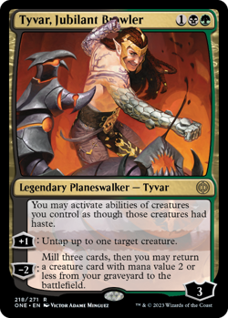 Tyvar, Jubilant Brawler Phyrexia: All Will Be One MTG Rare - Image 1