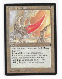 Magic the Gathering ~ MTG ~ 1x Red Mana Battery ~ Legends ~ M/NM - Image 1