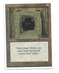 Magic the Gathering ~ MTG ~ 1x Howling Mine ~ Fourth Edition ~ 4Ed ~ MP - Image 1