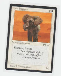 Magic the Gathering ~ MTG ~ 1x War Elephant ~ MP ~ Arabian Nights - Image 1