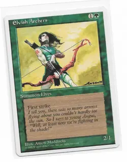 Magic the Gathering ~ MTG ~ 1x Elvish Archers ~ Fourth Edition ~ 4Ed ~ LP - Image 1