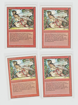 Magic the Gathering ~ MTG ~ 4x Earthbind ~ LP ~ REVISED - Image 1