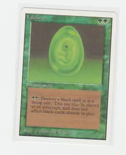 Magic the Gathering ~ MTG ~ 1x Lifeforce ~ UNLIMITED ~ LP - Image 1