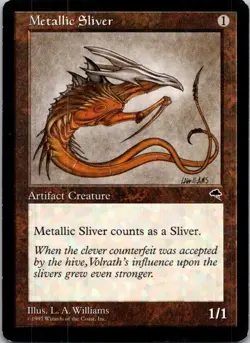 Magic the Gathering HP Metallic Sliver Tempest MTG Free Shipping! - Image 1
