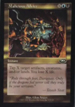 Malicious Advice - Planeshift: #114, Magic: The Gathering Nm R118 - Image 1