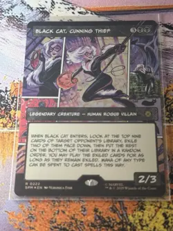 Black Cat, Cunning Thief - Foil - Borderless - SPM - MTG - EN - NM - 0222 - Image 2