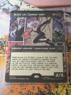Black Cat, Cunning Thief - Foil - Borderless - SPM - MTG - EN - NM - 0222 - Image 5