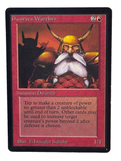 MTG**Dwarven Warriors Limited Edition - Beta**LP**Vintage Magic the Gathering - Image 1