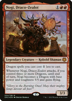 FOIL Nogi, Draco-Zealot [Game Night: Free-for-All] M/NM MTG Magic - Image 1