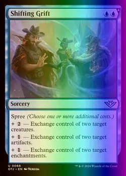 MTG Shifting Grift (66/441) Outlaws of Thunder Junction LP FOIL - Image 1