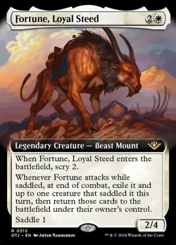 MTG Fortune, Loyal Steed (313/441) Outlaws of Thunder Junction NM - Image 1