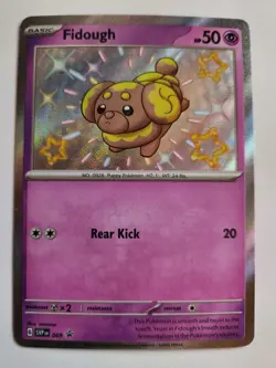 Fidough SVP069 Black Star Promos Paldean Fates Baby Shiny Pokemon TCG 2024 NM - Image 1