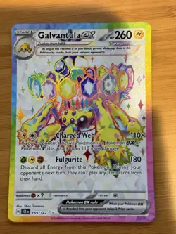 Pokemon Galvantula ex - Ultra Rare SV07: Stellar Crown 159/142 Full Art Holo NM - Image 1