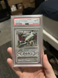 Pokemon Arceus Lv.X Platinum Arceus Holo Rare #95 PSA 8 NM-MT - Image 2