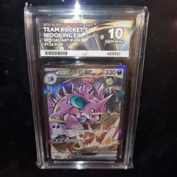 2025 Pokemon Korean Team Rockets Nidoking Ex 126/098 SAR ACE 10 - Image 2