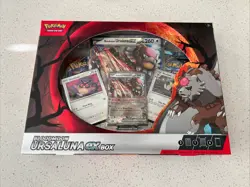 Pokemon TCG: Bloodmoon Ursaluna Ex Box - New & Sealed 4 Booster Packs, 3 Promos - Image 1
