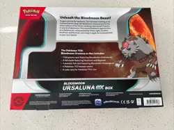 Pokemon TCG: Bloodmoon Ursaluna Ex Box - New & Sealed 4 Booster Packs, 3 Promos - Image 2