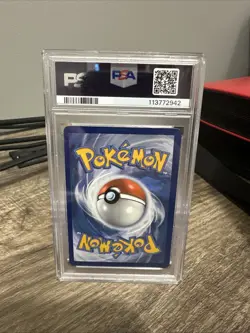 Pokemon 2021 SWSH #268 FA/MEW VMAX Fusion Strike Secret Rainbow PSA 10 - Image 2