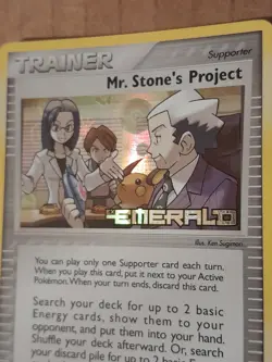 Pokemon Mr. Stone's Project 79/106 ex Emerald Reverse Holo NM-MT See Pictures - Image 2