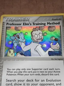 Pokemon Professor Elm's Training Method 89/115 ex Unseen Forces Reverse Holo NM - Image 2