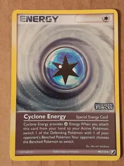 Pokemon Cyclone Energy 99/115 ex Unseen Forces Reverse Holo NM See Pictures - Image 1