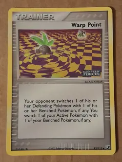 Pokemon Warp Point 93/115 ex Unseen Forces Reverse Holo NM See Pictures - Image 1