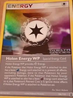 Pokemon Holon Energy WP 106/113 ex Delta Species Reverse Holo NM-MT See Pictures - Image 2