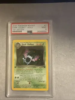 2000 Pokemon Team Rocket First Edition Golbat Holo #7 PSA 9 MINT - Image 1