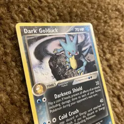 2004 Pokemon EX Team Rocket Returns Dark Golduck 35/109 Regular - Image 3