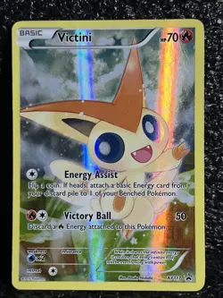 FULL ART Victini ULTRA RARE Pokemon Mythical Collection Promo XY117 Holo - Image 1