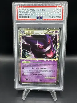 PSA 6 2010 Pokemon Heartgold & Soulsilver Triumphant Prime Gengar 94/102 Holo - Image 1