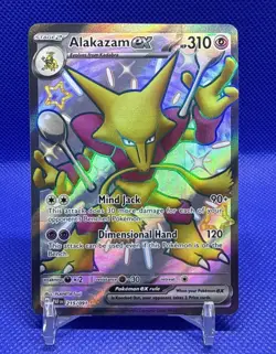 Pokemon TCG: Paldean Fates - Alakazam ex 215/091 Shiny Full Art Ultra Rare NM 1 - Image 1