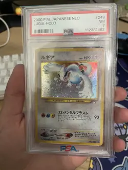 Pokemon TCG Lugia Neo Genesis #249 Holo Rare Japanese Psa 7 - Image 1