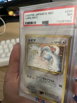 Pokemon TCG Lugia Neo Genesis #249 Holo Rare Japanese Psa 7 - Image 2
