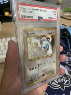 Pokemon TCG Lugia Neo Genesis #249 Holo Rare Japanese Psa 7 - Image 3