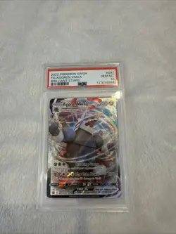 2022 Pokemon SWSH Aggron VMax Brilliant Stars #097 PSA 10 - Image 1