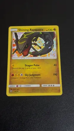 2017 Pokemon Shining Legends Shining Rayquaza #56/73 Holo Rare EX-NM - Image 1