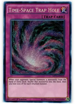 Time-Space Trap Hole MP15-EN119 1st Secret Rare LP Yu-Gi-Oh! DNA GAMES - Image 1