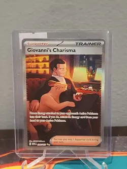 Giovanni's Charisma 204/165 Special Illustration Rare Pokemon Card 151 - Image 3