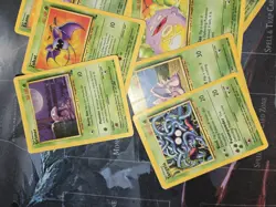 Vintage Pokemon 8 Card Grass Lot Fossil, Rocket, Base Set Grimer, Koffing HP/DAM - Image 2