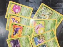 Vintage Pokemon 8 Card Grass Lot Fossil, Rocket, Base Set Grimer, Koffing HP/DAM - Image 3