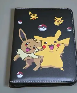 Pokemon Trading Card Binder Holder 50 Page 400 Pockets Pikachu And Eevee Cute - Image 1