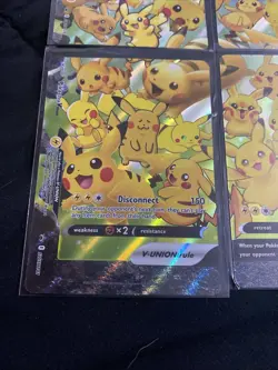 Pikachu V-Union [Set of 4] SWSH: Sword & Shield Promo Cards Holo - Image 4